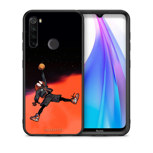 Θήκη Xiaomi Redmi Note 8T Basketball Hero από τη Smartfits με σχέδιο στο πίσω μέρος και μαύρο περίβλημα | Xiaomi Redmi Note 8 Basketball Hero case with colorful back and black bezels