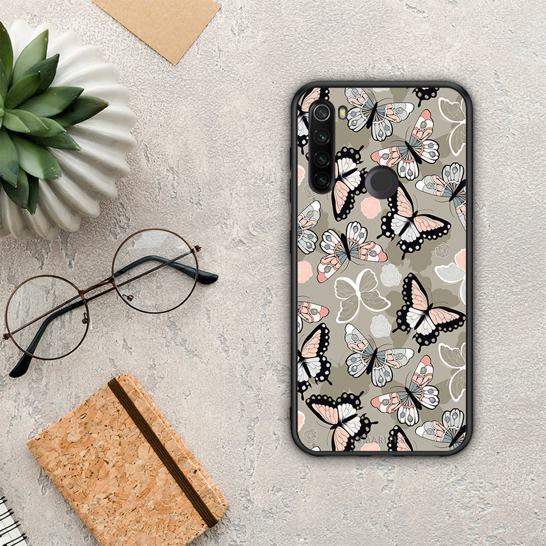 Boho Butterflies - Xiaomi Redmi Note 8T θήκη