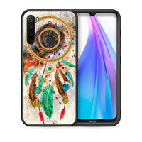 Thumbnail for Θήκη Xiaomi Redmi Note 8T DreamCatcher Boho από τη Smartfits με σχέδιο στο πίσω μέρος και μαύρο περίβλημα | Xiaomi Redmi Note 8T DreamCatcher Boho case with colorful back and black bezels