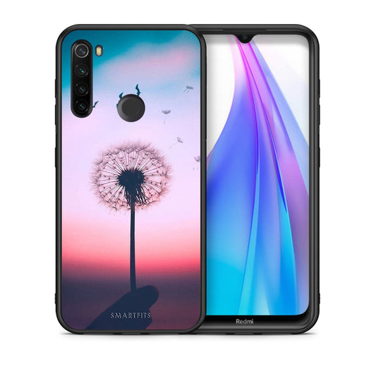 Θήκη Xiaomi Redmi Note 8T Wish Boho από τη Smartfits με σχέδιο στο πίσω μέρος και μαύρο περίβλημα | Xiaomi Redmi Note 8T Wish Boho case with colorful back and black bezels