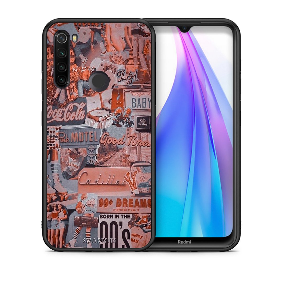 Θήκη Xiaomi Redmi Note 8T Born In 90s από τη Smartfits με σχέδιο στο πίσω μέρος και μαύρο περίβλημα | Xiaomi Redmi Note 8 Born In 90s case with colorful back and black bezels