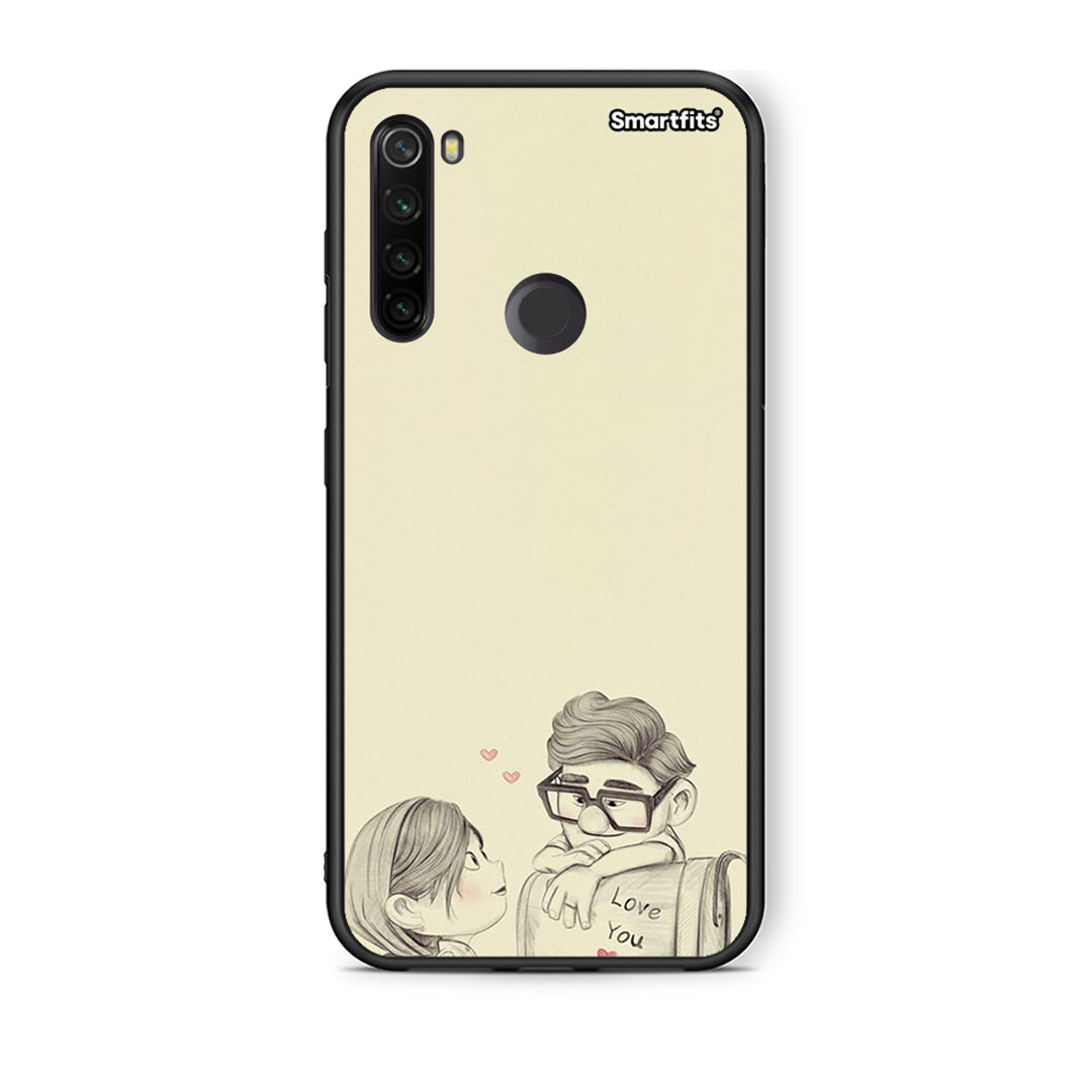 Xiaomi Redmi Note 8T Carl And Ellie θήκη από τη Smartfits με σχέδιο στο πίσω μέρος και μαύρο περίβλημα | Smartphone case with colorful back and black bezels by Smartfits