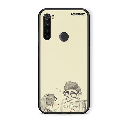 Xiaomi Redmi Note 8T Carl And Ellie θήκη από τη Smartfits με σχέδιο στο πίσω μέρος και μαύρο περίβλημα | Smartphone case with colorful back and black bezels by Smartfits