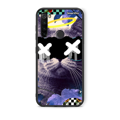 Xiaomi Redmi Note 8T Cat Collage θήκη από τη Smartfits με σχέδιο στο πίσω μέρος και μαύρο περίβλημα | Smartphone case with colorful back and black bezels by Smartfits