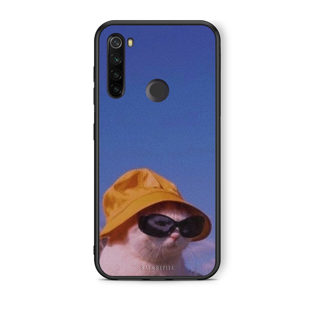 Xiaomi Redmi Note 8T Cat Diva θήκη από τη Smartfits με σχέδιο στο πίσω μέρος και μαύρο περίβλημα | Smartphone case with colorful back and black bezels by Smartfits
