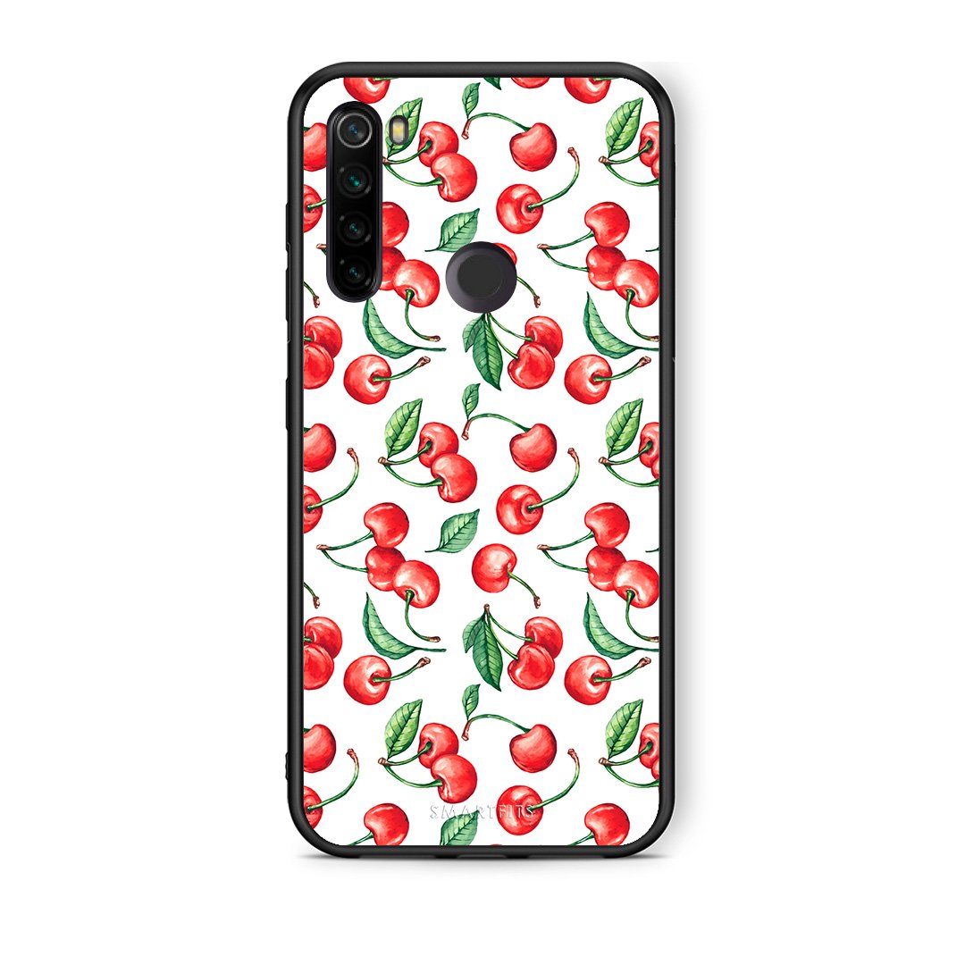 Xiaomi Redmi Note 8T Cherry Summer θήκη από τη Smartfits με σχέδιο στο πίσω μέρος και μαύρο περίβλημα | Smartphone case with colorful back and black bezels by Smartfits