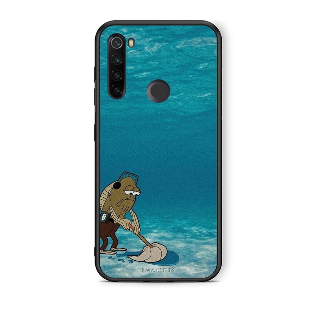 Xiaomi Redmi Note 8T Clean The Ocean Θήκη από τη Smartfits με σχέδιο στο πίσω μέρος και μαύρο περίβλημα | Smartphone case with colorful back and black bezels by Smartfits
