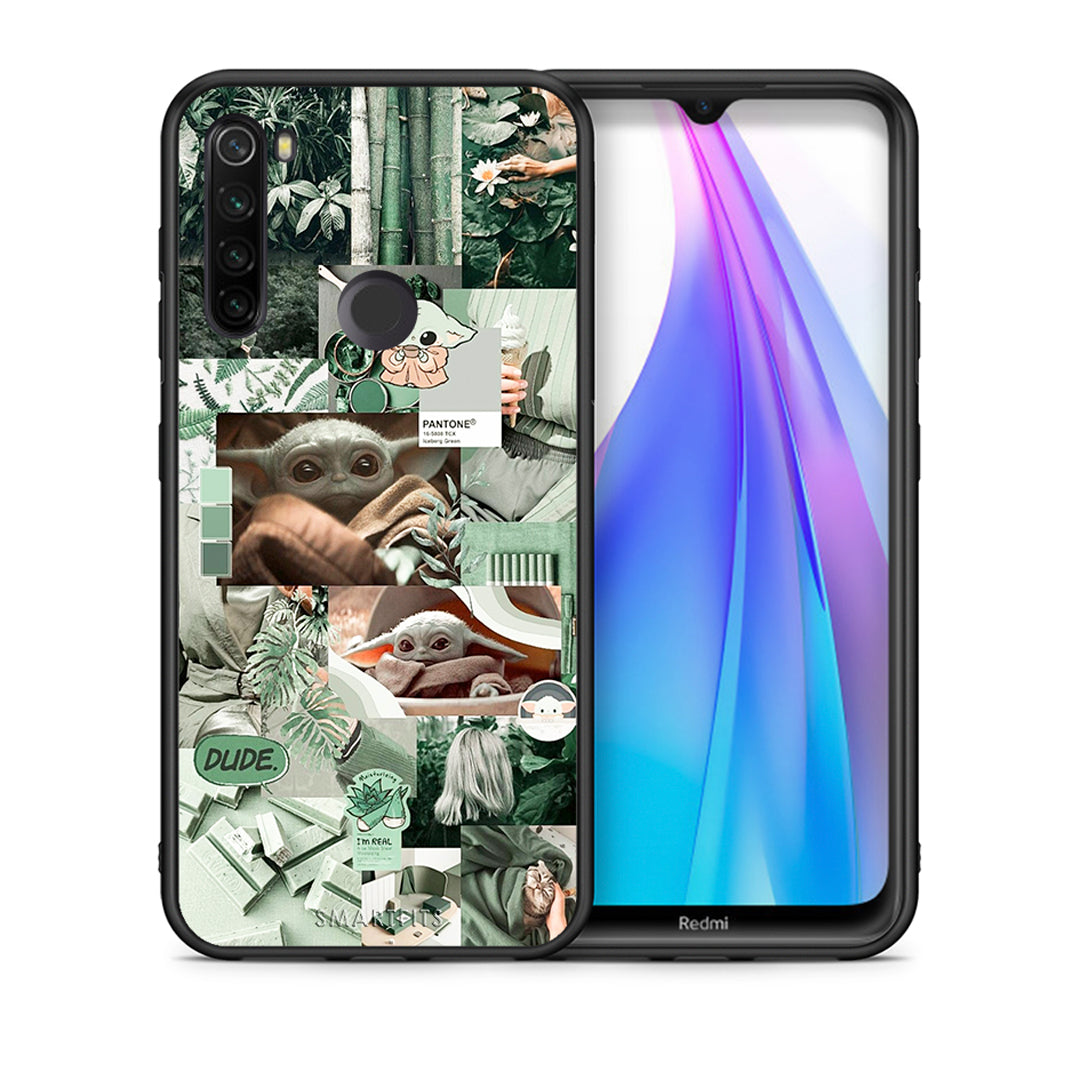 Θήκη Αγίου Βαλεντίνου Xiaomi Redmi Note 8T Collage Dude από τη Smartfits με σχέδιο στο πίσω μέρος και μαύρο περίβλημα | Xiaomi Redmi Note 8 Collage Dude case with colorful back and black bezels