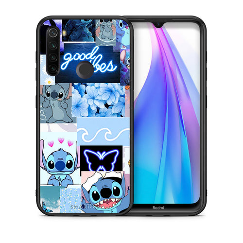 Θήκη Αγίου Βαλεντίνου Xiaomi Redmi Note 8T Collage Good Vibes από τη Smartfits με σχέδιο στο πίσω μέρος και μαύρο περίβλημα | Xiaomi Redmi Note 8 Collage Good Vibes case with colorful back and black bezels