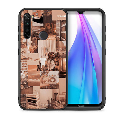 Θήκη Xiaomi Redmi Note 8T Collage You Can από τη Smartfits με σχέδιο στο πίσω μέρος και μαύρο περίβλημα | Xiaomi Redmi Note 8 Collage You Can case with colorful back and black bezels
