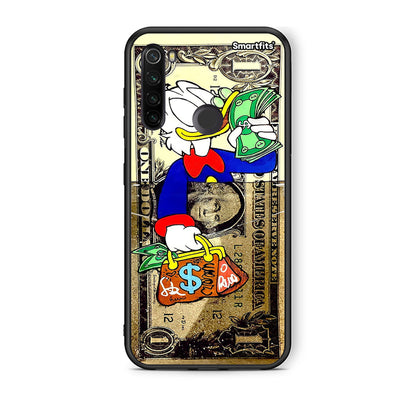 Xiaomi Redmi Note 8T Duck Money θήκη από τη Smartfits με σχέδιο στο πίσω μέρος και μαύρο περίβλημα | Smartphone case with colorful back and black bezels by Smartfits