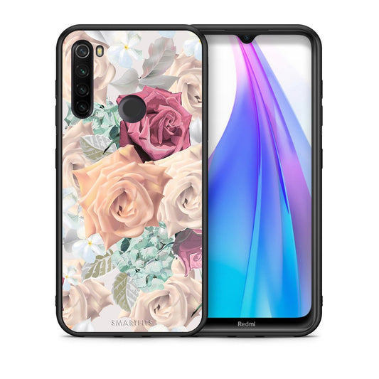 Θήκη Xiaomi Redmi Note 8T Bouquet Floral από τη Smartfits με σχέδιο στο πίσω μέρος και μαύρο περίβλημα | Xiaomi Redmi Note 8T Bouquet Floral case with colorful back and black bezels