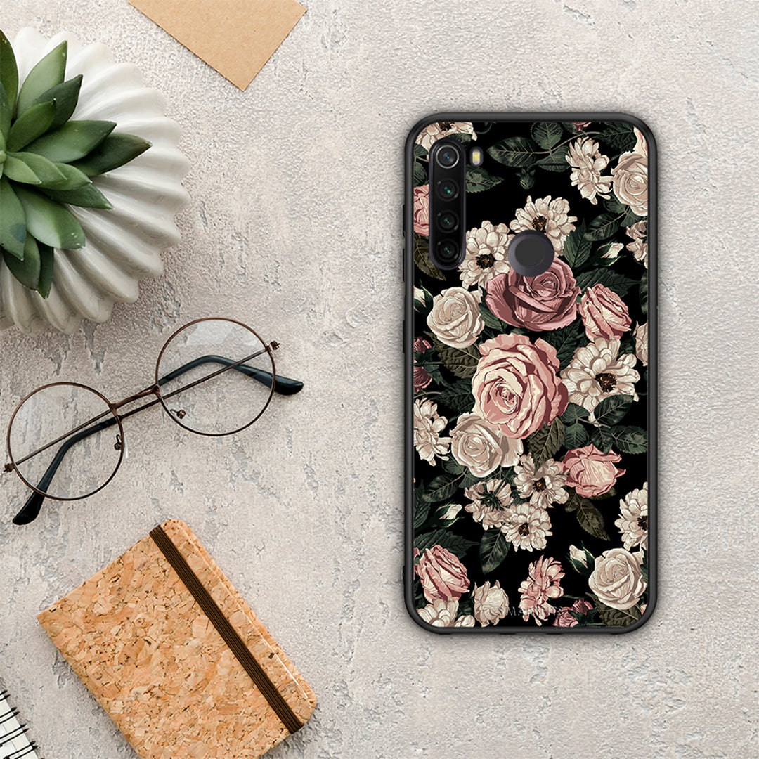 Flower Wild Roses - Xiaomi Redmi Note 8T θήκη