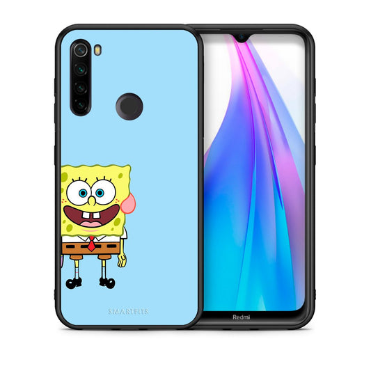 Θήκη Xiaomi Redmi Note 8T Friends Bob από τη Smartfits με σχέδιο στο πίσω μέρος και μαύρο περίβλημα | Xiaomi Redmi Note 8 Friends Bob case with colorful back and black bezels