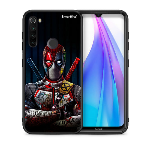 Θήκη Xiaomi Redmi Note 8T Funny Guy από τη Smartfits με σχέδιο στο πίσω μέρος και μαύρο περίβλημα | Xiaomi Redmi Note 8 Funny Guy case with colorful back and black bezels