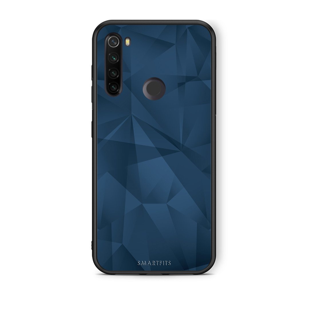 39 - Xiaomi Redmi Note 8T Blue Abstract Geometric case, cover, bumper