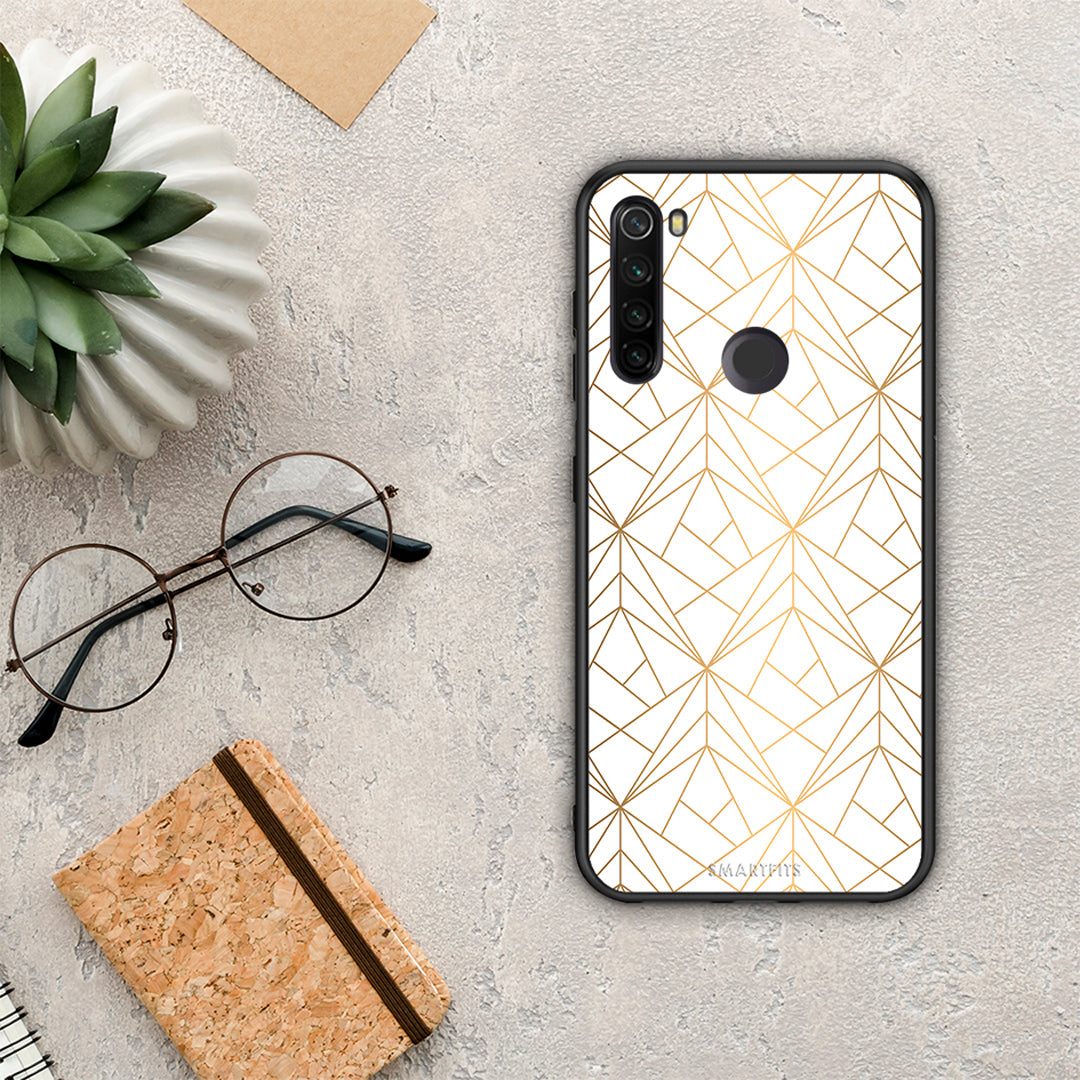 Geometric Luxury White - Xiaomi Redmi Note 8T θήκη