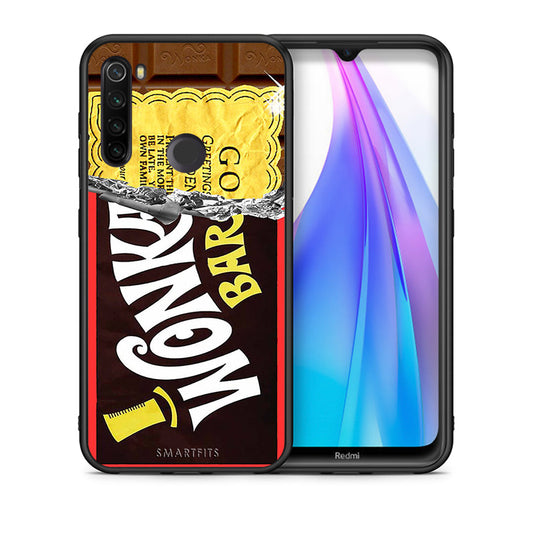 Θήκη Xiaomi Redmi Note 8T Golden Ticket από τη Smartfits με σχέδιο στο πίσω μέρος και μαύρο περίβλημα | Xiaomi Redmi Note 8 Golden Ticket case with colorful back and black bezels