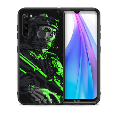 Θήκη Αγίου Βαλεντίνου Xiaomi Redmi Note 8T Green Soldier από τη Smartfits με σχέδιο στο πίσω μέρος και μαύρο περίβλημα | Xiaomi Redmi Note 8 Green Soldier case with colorful back and black bezels