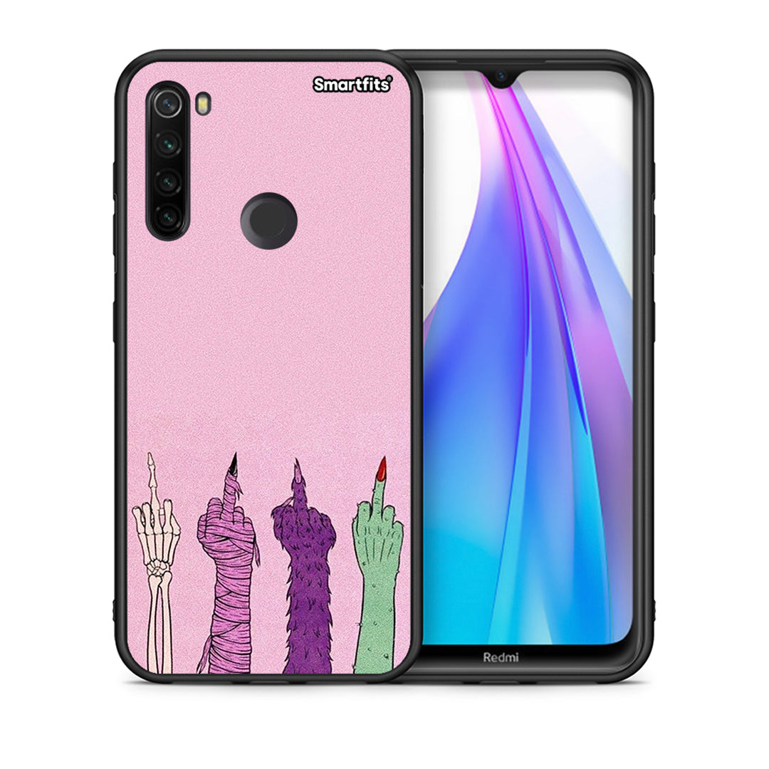 Θήκη Xiaomi Redmi Note 8T Halloween Be A Lady από τη Smartfits με σχέδιο στο πίσω μέρος και μαύρο περίβλημα | Xiaomi Redmi Note 8 Halloween Be A Lady case with colorful back and black bezels