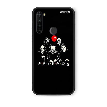 Xiaomi Redmi Note 8T Halloween Friends θήκη από τη Smartfits με σχέδιο στο πίσω μέρος και μαύρο περίβλημα | Smartphone case with colorful back and black bezels by Smartfits