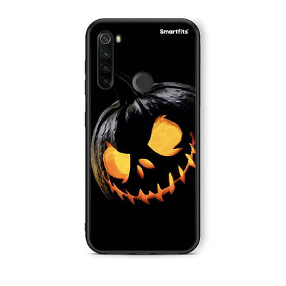 Xiaomi Redmi Note 8T Halloween Scary Pumpkin θήκη από τη Smartfits με σχέδιο στο πίσω μέρος και μαύρο περίβλημα | Smartphone case with colorful back and black bezels by Smartfits