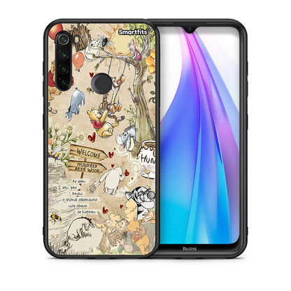 Θήκη Xiaomi Redmi Note 8T Happy Friends από τη Smartfits με σχέδιο στο πίσω μέρος και μαύρο περίβλημα | Xiaomi Redmi Note 8 Happy Friends case with colorful back and black bezels