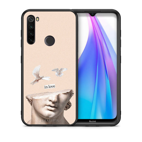 Θήκη Xiaomi Redmi Note 8T In Love από τη Smartfits με σχέδιο στο πίσω μέρος και μαύρο περίβλημα | Xiaomi Redmi Note 8 In Love case with colorful back and black bezels