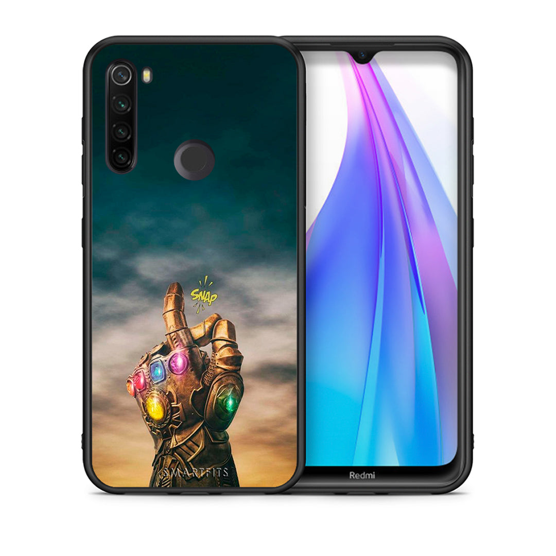 Θήκη Xiaomi Redmi Note 8T Infinity Snap από τη Smartfits με σχέδιο στο πίσω μέρος και μαύρο περίβλημα | Xiaomi Redmi Note 8 Infinity Snap case with colorful back and black bezels