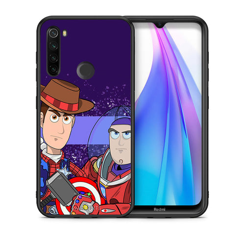 Θήκη Xiaomi Redmi Note 8T Infinity Story από τη Smartfits με σχέδιο στο πίσω μέρος και μαύρο περίβλημα | Xiaomi Redmi Note 8 Infinity Story case with colorful back and black bezels
