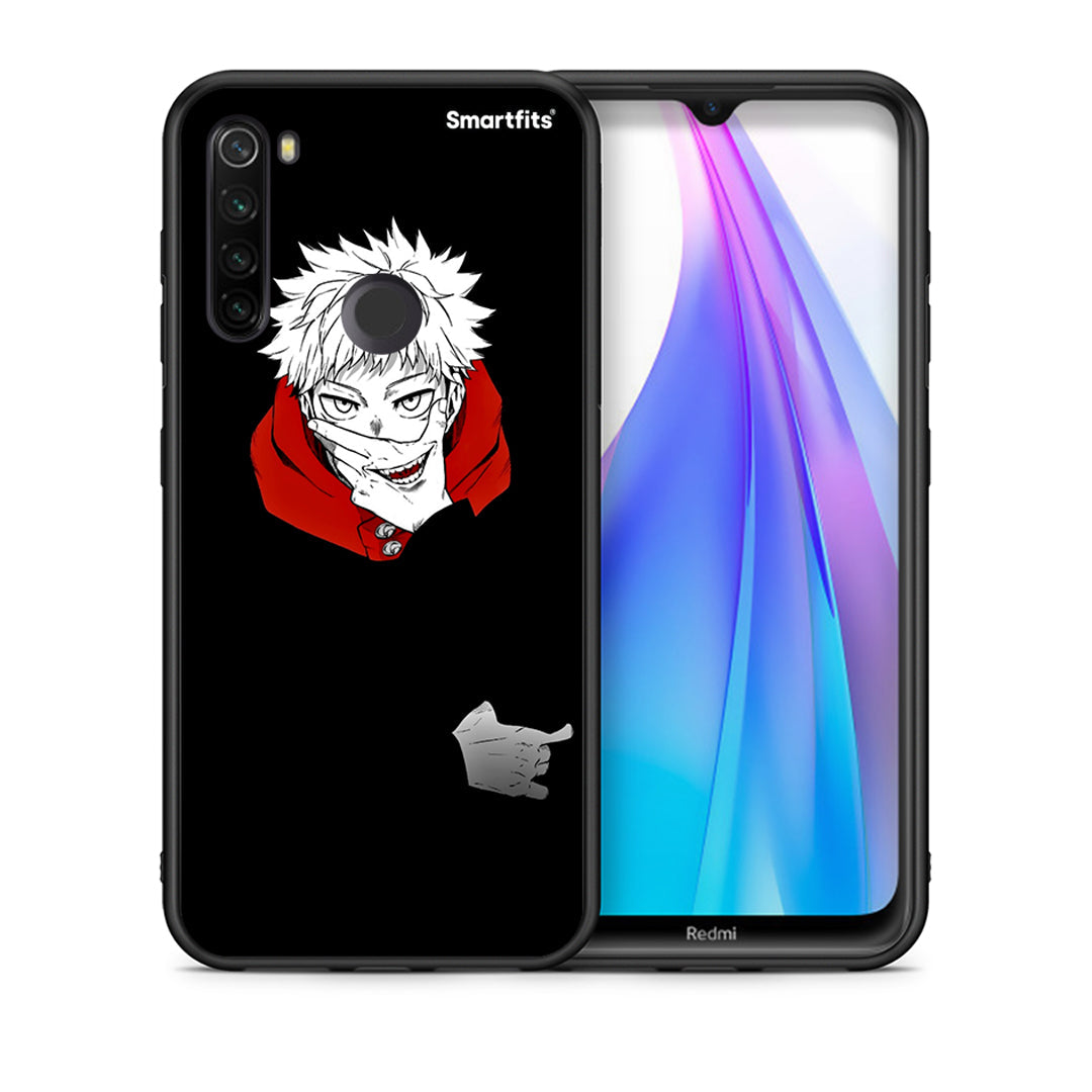 Θήκη Xiaomi Redmi Note 8T Itadori Anime από τη Smartfits με σχέδιο στο πίσω μέρος και μαύρο περίβλημα | Xiaomi Redmi Note 8 Itadori Anime case with colorful back and black bezels