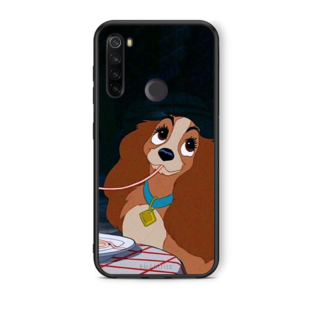 Xiaomi Redmi Note 8T Lady And Tramp 2 Θήκη Αγίου Βαλεντίνου από τη Smartfits με σχέδιο στο πίσω μέρος και μαύρο περίβλημα | Smartphone case with colorful back and black bezels by Smartfits