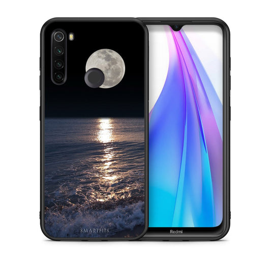 Θήκη Xiaomi Redmi Note 8T Moon Landscape από τη Smartfits με σχέδιο στο πίσω μέρος και μαύρο περίβλημα | Xiaomi Redmi Note 8T Moon Landscape case with colorful back and black bezels