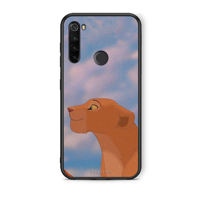 Xiaomi Redmi Note 8T Lion Love 2 Θήκη Αγίου Βαλεντίνου από τη Smartfits με σχέδιο στο πίσω μέρος και μαύρο περίβλημα | Smartphone case with colorful back and black bezels by Smartfits