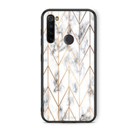 Thumbnail for 44 - Xiaomi Redmi Note 8T Gold Geometric Marble case, cover, bumper