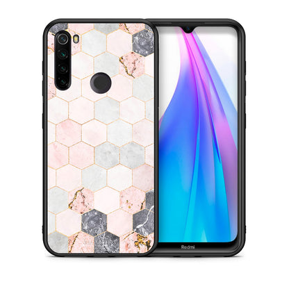 Marble Hexagon Pink - Xiaomi Redmi Note 8T θήκη