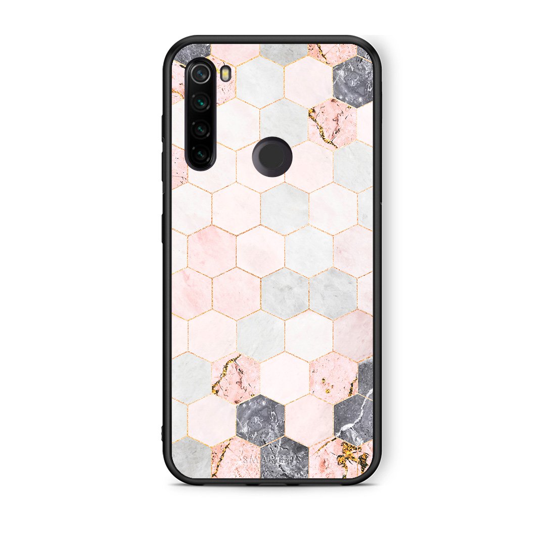 Marble Hexagon Pink - Xiaomi Redmi Note 8T θήκη