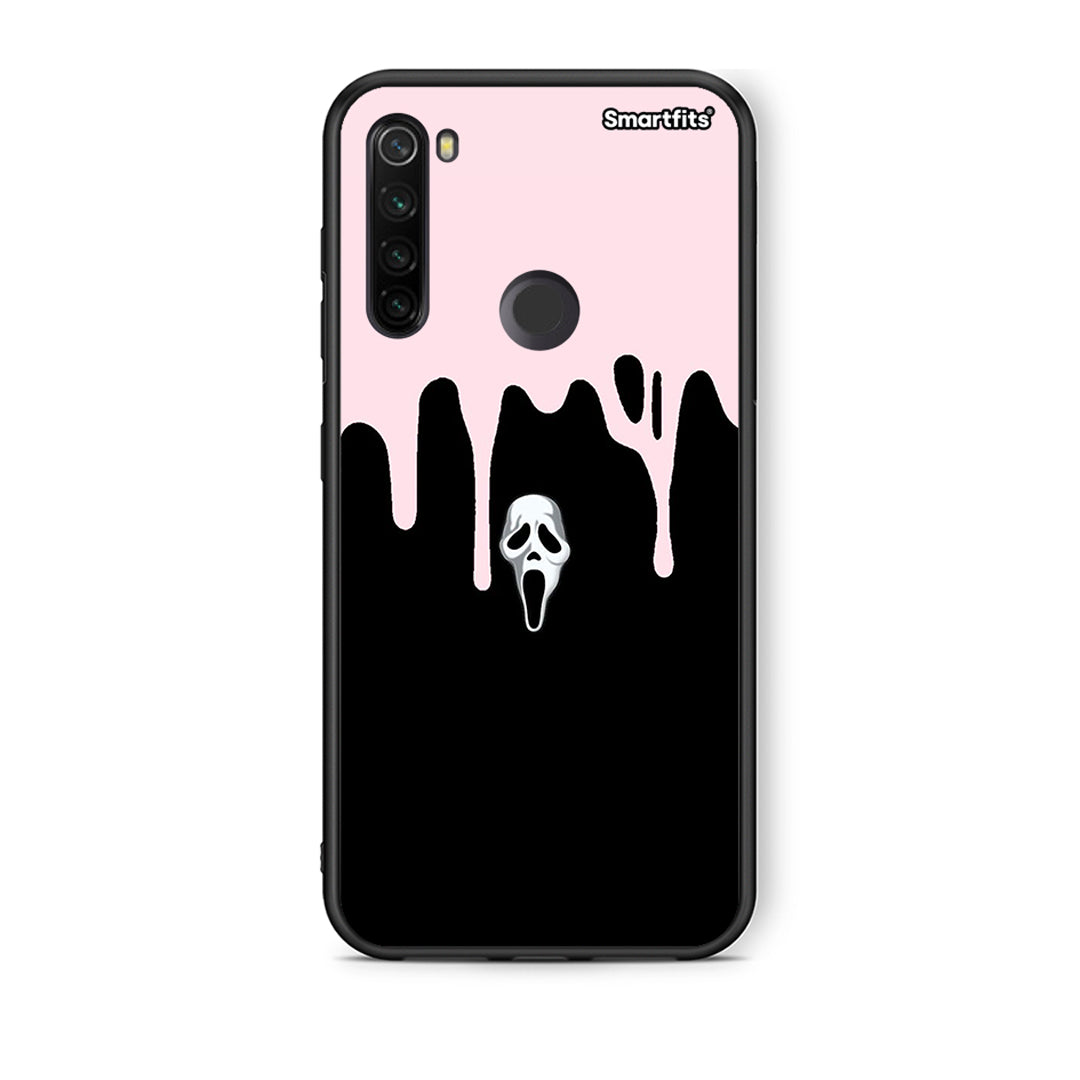 Xiaomi Redmi Note 8T Melting Halloween Mask θήκη από τη Smartfits με σχέδιο στο πίσω μέρος και μαύρο περίβλημα | Smartphone case with colorful back and black bezels by Smartfits