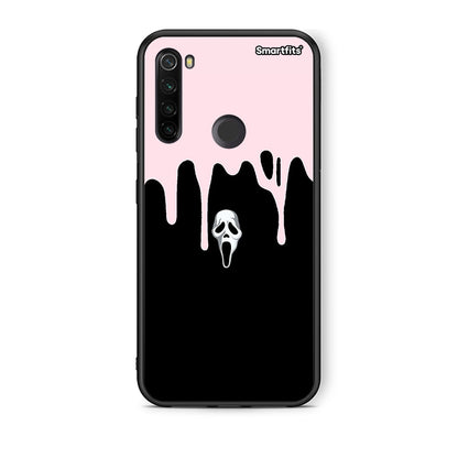Xiaomi Redmi Note 8T Melting Halloween Mask θήκη από τη Smartfits με σχέδιο στο πίσω μέρος και μαύρο περίβλημα | Smartphone case with colorful back and black bezels by Smartfits