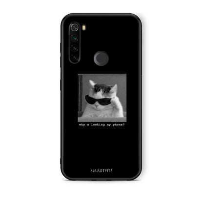 Xiaomi Redmi Note 8T Meme Cat θήκη από τη Smartfits με σχέδιο στο πίσω μέρος και μαύρο περίβλημα | Smartphone case with colorful back and black bezels by Smartfits