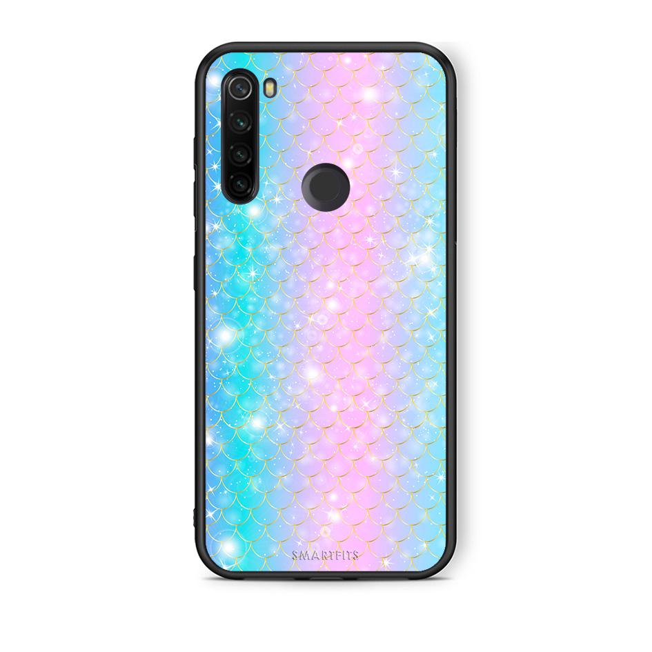 Xiaomi Redmi Note 8T Mermaid Love θήκη από τη Smartfits με σχέδιο στο πίσω μέρος και μαύρο περίβλημα | Smartphone case with colorful back and black bezels by Smartfits
