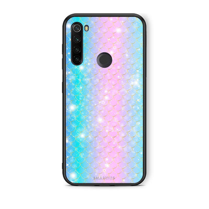 Xiaomi Redmi Note 8T Mermaid Love θήκη από τη Smartfits με σχέδιο στο πίσω μέρος και μαύρο περίβλημα | Smartphone case with colorful back and black bezels by Smartfits
