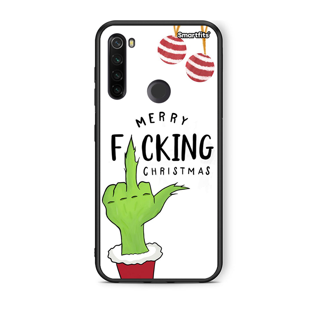 Xiaomi Redmi Note 8T Merry F Xmas θήκη από τη Smartfits με σχέδιο στο πίσω μέρος και μαύρο περίβλημα | Smartphone case with colorful back and black bezels by Smartfits