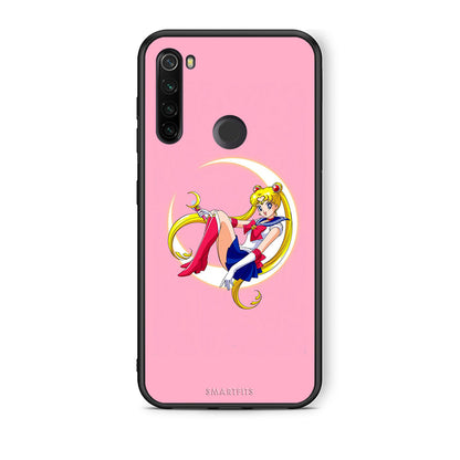 Xiaomi Redmi Note 8T Moon Girl θήκη από τη Smartfits με σχέδιο στο πίσω μέρος και μαύρο περίβλημα | Smartphone case with colorful back and black bezels by Smartfits