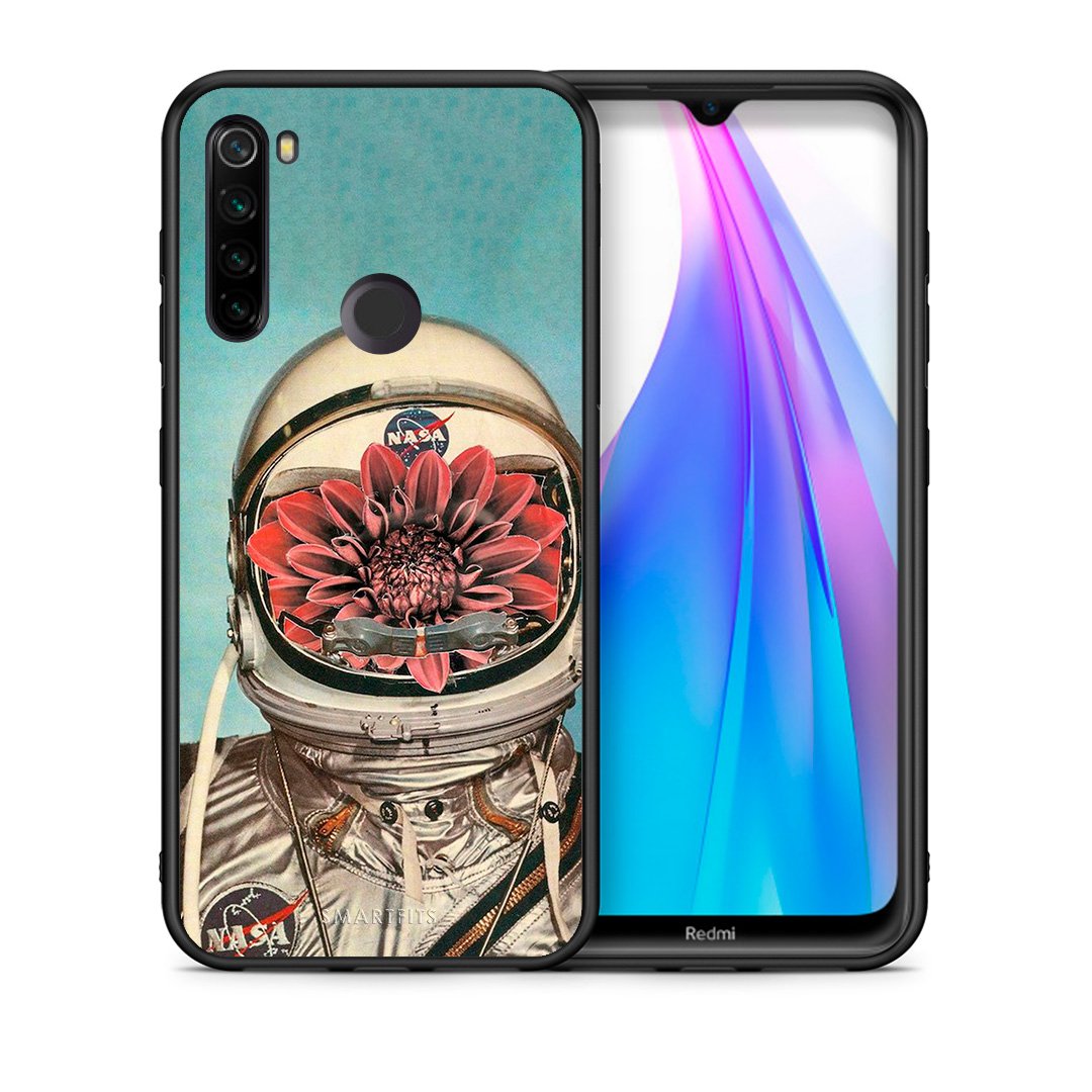 Θήκη Xiaomi Redmi Note 8T Nasa Bloom από τη Smartfits με σχέδιο στο πίσω μέρος και μαύρο περίβλημα | Xiaomi Redmi Note 8 Nasa Bloom case with colorful back and black bezels