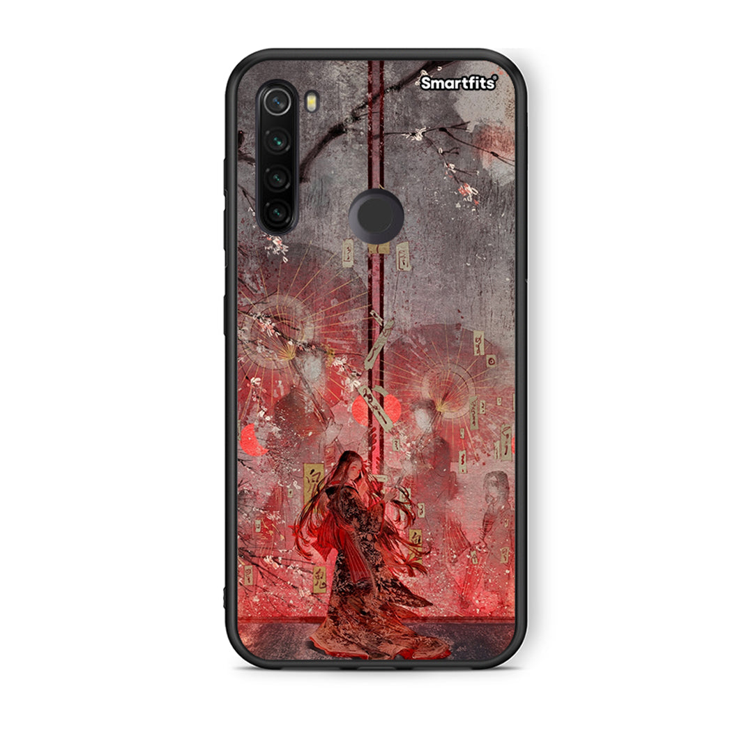 Xiaomi Redmi Note 8T Nezuko Kamado θήκη από τη Smartfits με σχέδιο στο πίσω μέρος και μαύρο περίβλημα | Smartphone case with colorful back and black bezels by Smartfits