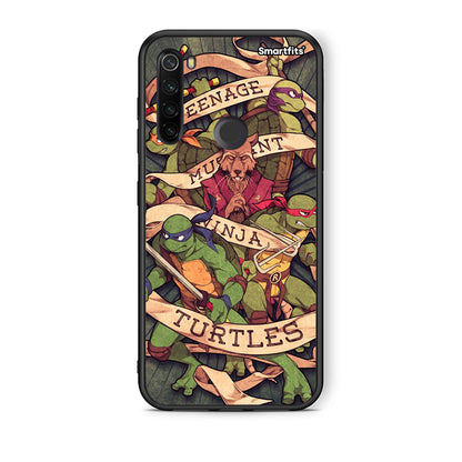 Xiaomi Redmi Note 8T Ninja Turtles θήκη από τη Smartfits με σχέδιο στο πίσω μέρος και μαύρο περίβλημα | Smartphone case with colorful back and black bezels by Smartfits