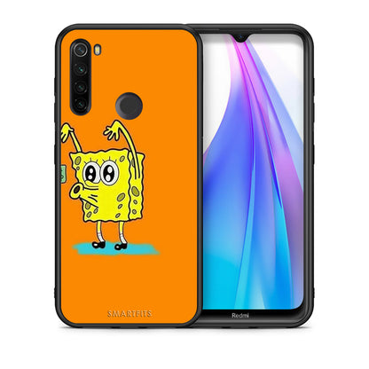 Θήκη Αγίου Βαλεντίνου Xiaomi Redmi Note 8T No Money 2 από τη Smartfits με σχέδιο στο πίσω μέρος και μαύρο περίβλημα | Xiaomi Redmi Note 8 No Money 2 case with colorful back and black bezels