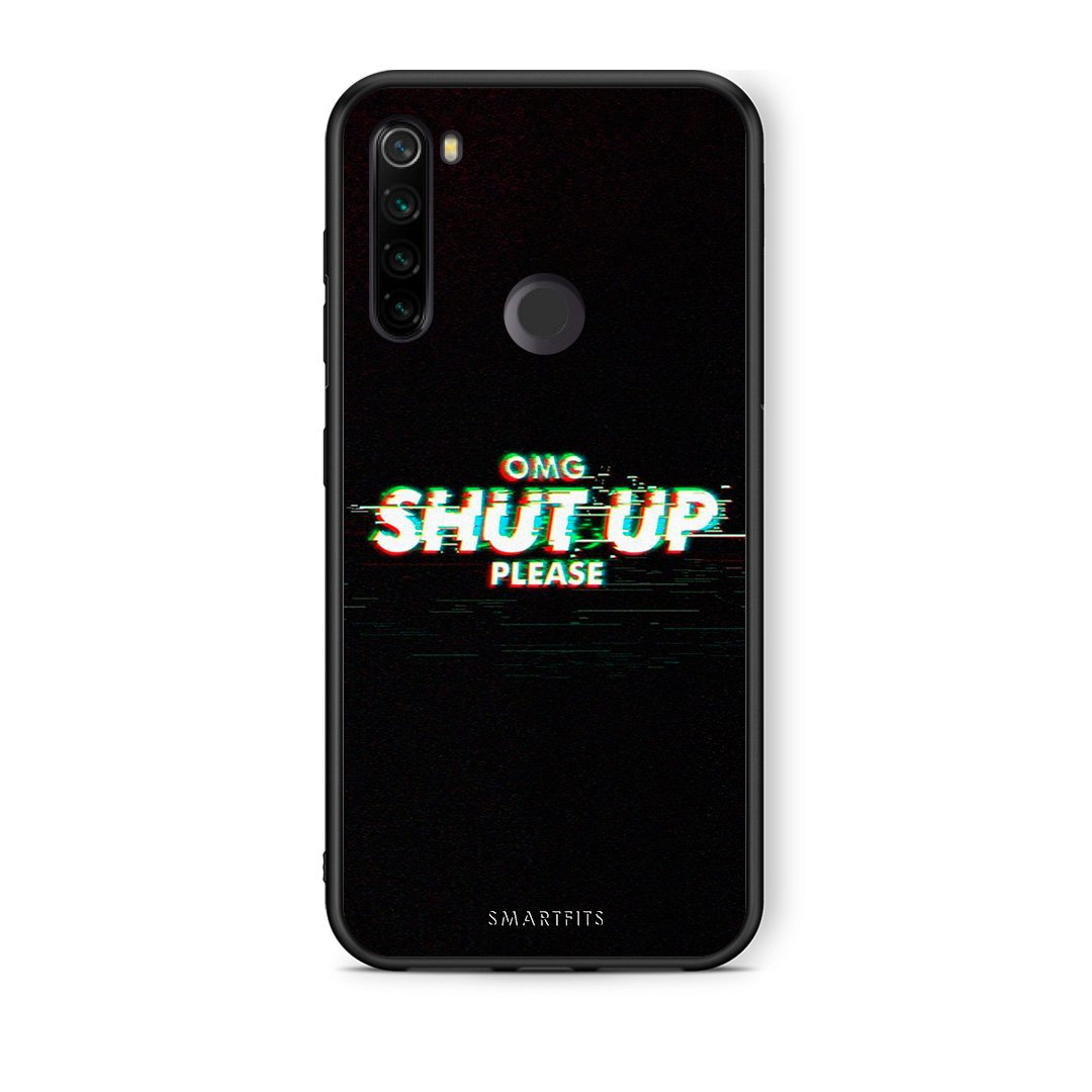 Xiaomi Redmi Note 8T OMG ShutUp θήκη από τη Smartfits με σχέδιο στο πίσω μέρος και μαύρο περίβλημα | Smartphone case with colorful back and black bezels by Smartfits