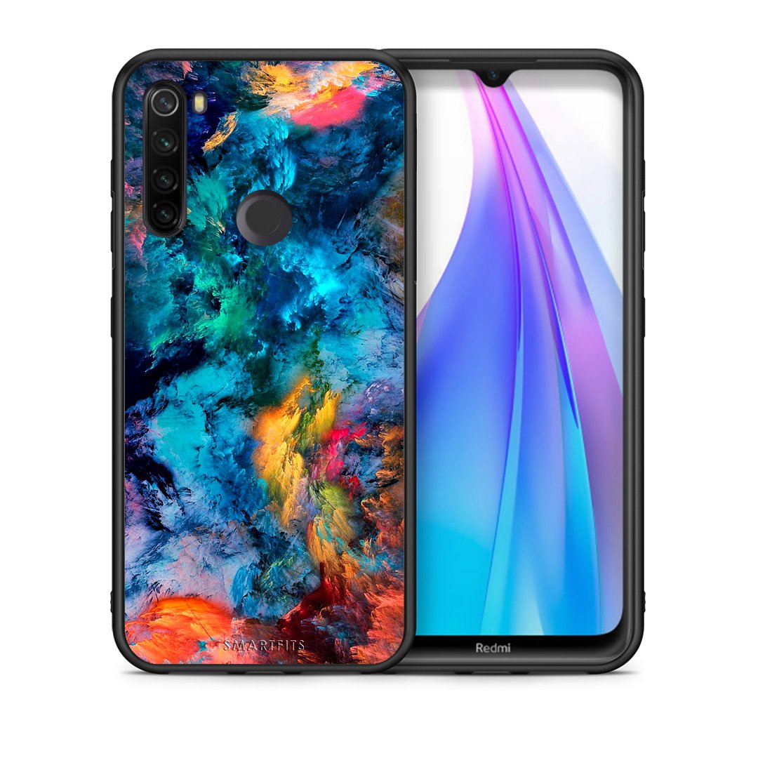 Θήκη Xiaomi Redmi Note 8T Crayola Paint από τη Smartfits με σχέδιο στο πίσω μέρος και μαύρο περίβλημα | Xiaomi Redmi Note 8T Crayola Paint case with colorful back and black bezels